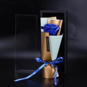 Cadeau de la Saint-Valentin Tanabata, savon floral simulé, fleur de savon à 5 couches, grande rose unique, cadeau créatif - Product Image 4