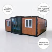 Casa Contenedor Prefabricada Expandible Moderna de 20 pies, Casa Móvil Modular de Lujo para Vivir u Oficina
