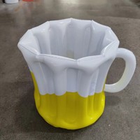 Grand palmier gonflable flottant Porte-boisson multiple Piscine gonflable Plateau à boisson flottant pour les fêtes de piscine d'été Jeu d'eau