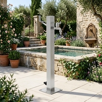 Colonne de douche autoportante en acier inoxydable pour extérieur, idéale pour le jardin - Vente chaude