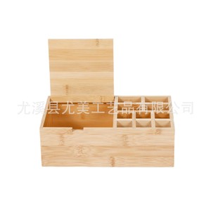 Wooden lipstick storage <b>box</b>, <b>makeup</b> and eyeshadow storage <b>box</b>, desktop organizer, wooden storage for skincare products. - Product Image 4