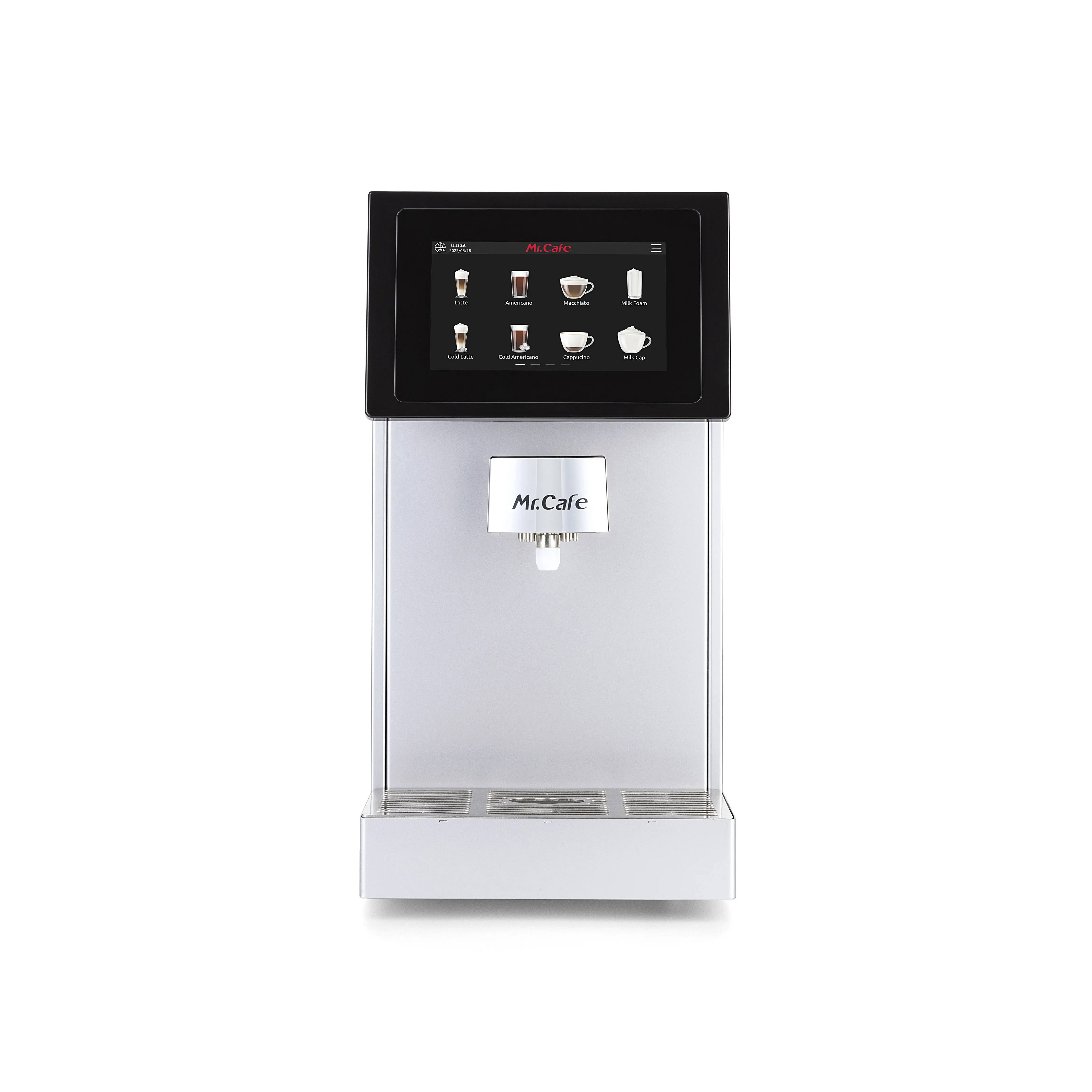 मिस्टर कैफे C10 स्वचालित दूध कॉफी मशीन, कॉफी ध्यान केंद्रित, निर्जल फोमिंग के साथ स्वचालित दूध डिस्पेंसर