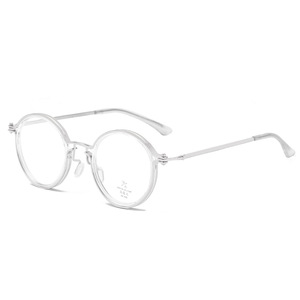 Haute Qualité Optique Cadre Designer Ovale Noir Transparent Couleur Acétate Métal Lunettes Matériel pour Diamant Visage TR90 Optique - Product Image 2