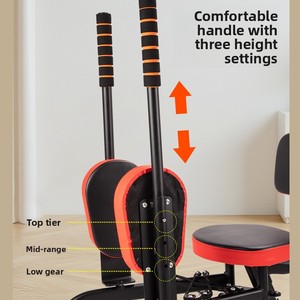 Attrezzo Fitness per Estensione <span class=keywords><strong>Braccia</strong></span> e Petto, Macchina per Esercizi di Bellezza e Tonificazione Glutei, in Acciaio, per Uso Domestico, con Apertura all'Inguine - Product Image 3