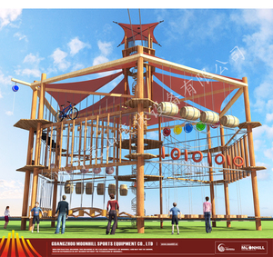 Escalade en bois 2021 2020 parc de gymnastique intérieur chine <span class=keywords><strong>Ninja</strong></span> guerrier obstacle équipement de gymnastique escalade murale - Product Image 5