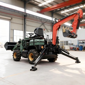 Nouveau Mini Tracteur Agricole avec Pelle Arrière et Roues 4x4, Capacité de Charge 600-800kg, Levage 375kg, Moteur, Roulement, Pompe, Engrenage - Product Image 3