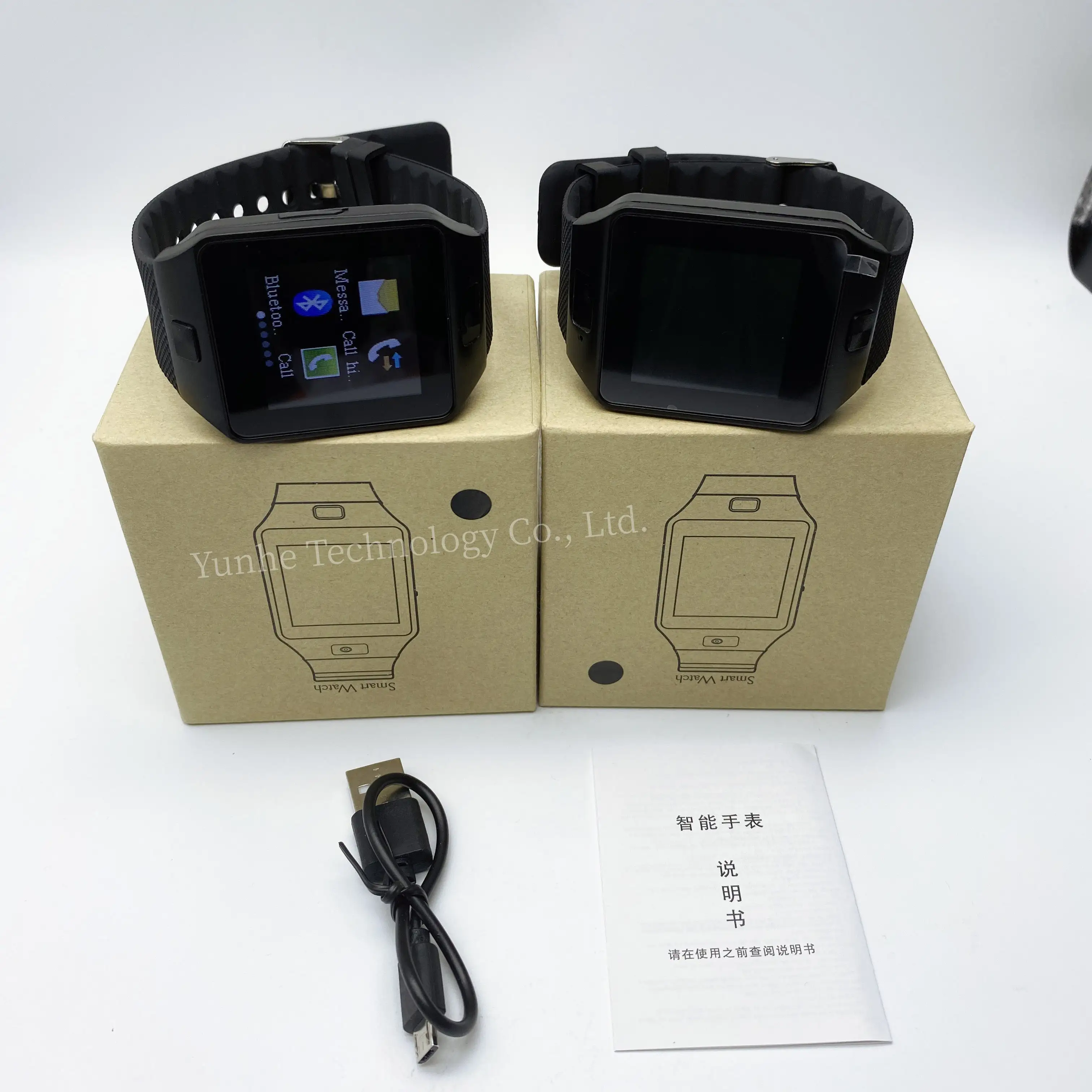 2023 yeni DZ09 SIM kart akıllı saat erkek dokunmatik ekran Android telefon görüşmesi kamera Reloj inteligente montre BT DZ09 akıllı saat