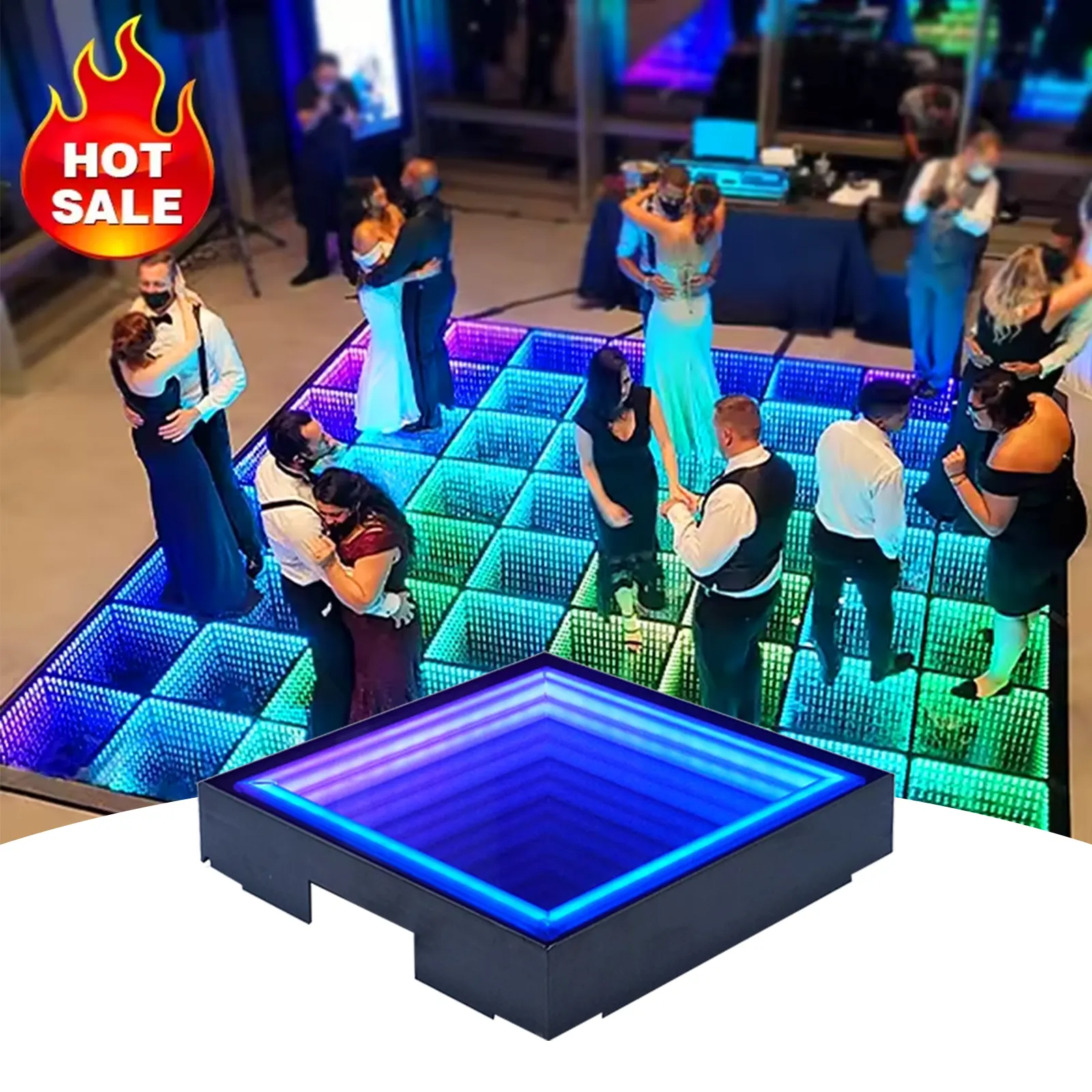 Floor Wedding Dj Disco Led 3d Pixel Dance Floor Screen Light Stage Equipment Professional Dance Floor For Party