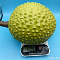 Buah-buahan simulasi raksasa yang empuk dan kreatif untuk meredakan stres, termasuk durian dan nangka yang dapat diperas dan dilepas.