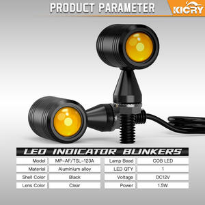 Chopper <span class=keywords><strong>CafeRacer</strong></span> Bobber motocicleta LED agua señal indicador lámpara reacondicionamiento Accesorios - Product Image 4