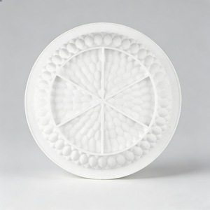 Custard Apple Mousse Cake Mold Round Flower <b>Silicone</b> <b>Baking</b> Tool White Commercial Use - Product Image 2