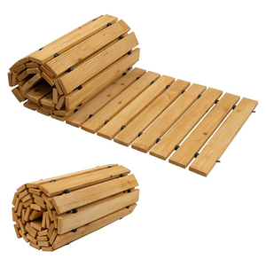 Camino de jardín de madera antideslizante con espaciador de goma resistente al envejecimiento - Product Image 2