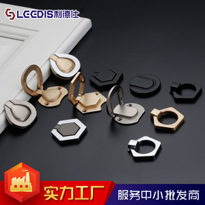 Zinc Alloy Cabinet <b>Handles</b> 6248 6249 Geometric Shape Hidden Snap For Drawer Furniture Hardware Easy Installation - Product Image 4