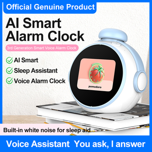 Horloge de table <span class=keywords><strong>numérique</strong></span> intelligente Kid AI Time Manager pour enfants, multifonctionnelle avec commande vocale et alarme, cadeau idéal pour les enfants - Product Image 2