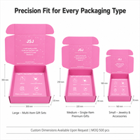 Caja de Envío de Lujo Color Rosa Bubblegum con Impresión Interior Completa para Marcas Premium de Cuidado del Cabello y la Piel