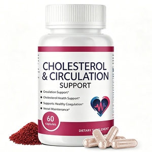 Capsules OEM pour la santé du <span class=keywords><strong>cholestérol</strong></span>, complément cardiaque avec levure de riz rouge, <span class=keywords><strong>ail</strong></span> <span class=keywords><strong>et</strong></span> CoQ10 - Product Image 1