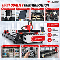 Nouvelle machine de découpe laser à plaques et tubes de type 3000W 6000W pour la découpe d'acier au carbone