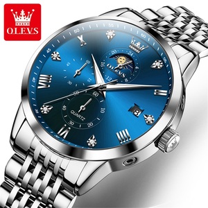 OLEVS 2925 reloj presidencial Dongguan hombre mejor correa de acero Cronógrafo luminoso en stock negocio Relogio musculino - Product Image 1
