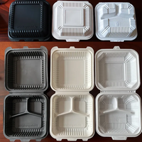 Balle de riz biodégradable pla plaque conteneur boîte vaisselle assiette faisant la machine jetable boîte alimentaire conteneur faisant la machine