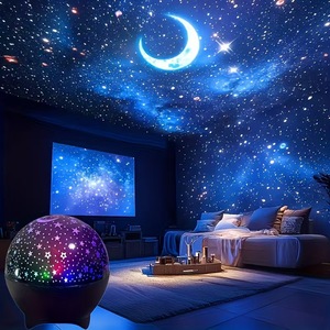 Rotating <b>Star</b> Moon Sky Projector Night <b>Light</b>, AAA Battery‑Operated Mini <b>LED</b> Projection Lamp For Kids Children Bedroom Home Decor - Product Image 5