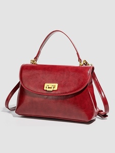 <span class=keywords><strong>Borsa</strong></span> <span class=keywords><strong>Postino</strong></span> da Donna di Alta Gamma, Versatile, a Mano, Piccola Quadrata, a Tracolla, Autunno Inverno, Stile Retrò, Chiusura con Lucchetto Raffinato - Product Image 2