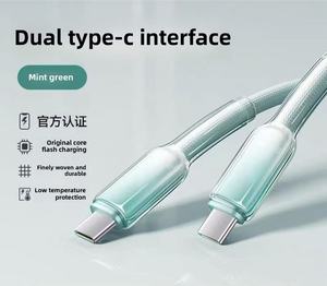 Cavo Dati USB 3.0 Intrecciato Dual Type-C, Ricarica Rapida 240W per Telefoni, Auricolari, Fotocamere e Scanner di Codici a Barre, in Nylon - Product Image 4
