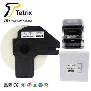 Tatrix DK11208 38มิลลิเมตรสีดำสีขาวตนเองกาวกระดาษความร้อนฉลากม้วน DK-11208สำหรับ Broter QL-500 QL-650TD เครื่องพิมพ์ - Product Image 2