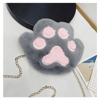 Sac à main pour femme, sac à bandoulière avec chaîne, fermeture éclair, mignon, peau d'ours, peluche douce, garçons et filles, petits sacs en fourrure, à la mode, tendance 2021