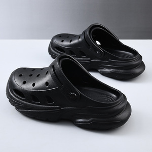 Guru Women's <b>Clogs</b> Platform EVA Breathable Hollow Thick Sole Outdoor Beach Sandals Closed Toe Summer Wear - Product Image 3