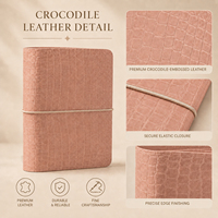 Carnet A5 personnalisé en cuir PU gaufré python bordeaux, pliable en trois, rechargeable, avec breloque, vente en gros pour fabricants, cadeau