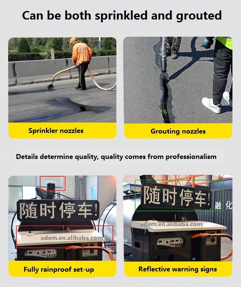 Truck-Mounted Asphalt Caulking Machine Road Asphalt 50 Kw