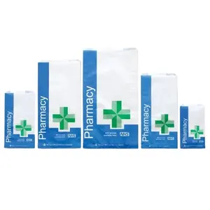 Benutzer definierte gedruckte Logo-Größe Kleine tägliche medizinische Krankheit Verpackung Umwelt freundliche Kraft Sos Apotheke Papiertüten für die Medizin