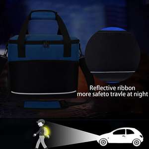 कस्टम लोगो सुरुचिपूर्ण डिवाइडर icecream फूड Sanwied डिलीवरी कूलर स्कूल बैग के साथ खाद्य वितरण कूलर स्कूल बैग - Product Image 4