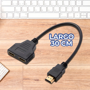 ELE-GATE ตัวแยกสัญญาณ HDMI 1 ถึง 2 พอร์ตอะแดปเตอร์สายเคเบิลฟูลเอชดีสำหรับจอภาพทีวี - Product Image 4