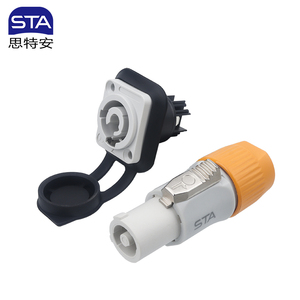 Connecteur d'alimentation Powercon pour aviation 20A 250V, pour haut-parleur, affichage LED, Nac3fxxa-ws, connecteur à verrouillage, aérospatiale, micro-ondes - Product Image 6
