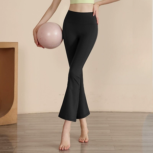 S-XL Summer Wide Leg Flare Pants Women Ladies <strong>Trousers</strong> <strong>Split</strong> High Waist Black Bodycon Pants Female Office Lady Sexy Pants - Product Image 5