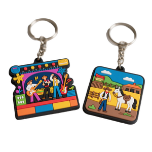 Porte-clés en PVC moulé par injection, en caoutchouc souple 3D personnalisé, en silicone et en chlorure de polyvinyle, pour fournisseur spécialisé - Product Image 5