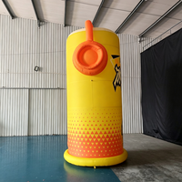 Canette géante gonflable pour thé glacé, impression publicitaire personnalisée, résistante à l'eau, durable pour la promotion en extérieur, les événements et les fêtes