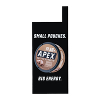 Présentoir à tabac moderne APEX Premium à 3 niveaux, personnalisable, poli, amovible, avec éclairage supérieur, pour comptoir de magasin de détail