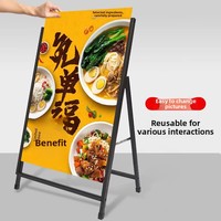 Présentoir publicitaire vertical sur pied, support d'affichage pour affiches, panneau KT double face pliable, moderne, pour extérieur