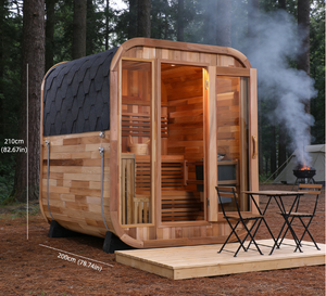 Sauna Cuadrada Personalizable OEM de Madera Sólida para Exteriores, para Relajación en el Hogar - Product Image 4
