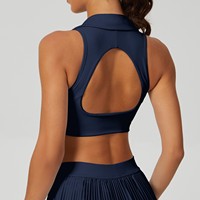 Nouveau design soutien-gorge de sport grande taille à maintien élevé, dos ajouré, col en V, col rabattu, Spandex/Nylon, pour femme, course, fitness, yoga