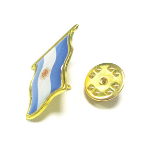 Broche personnalisée avec logo <span class=keywords><strong>du</strong></span> drapeau argentin, insigne de pays <span class=keywords><strong>du</strong></span> <span class=keywords><strong>monde</strong></span>, épingle de revers en alliage métallique, emblème de drapeau pour la décoration - Product Image 6