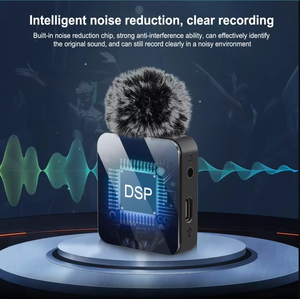 Micrófono Inalámbrico Dual Mini con Chip DPS, 2 en 1, USB Tipo C, Micrófono Lavalier Pequeño con Cancelación de Ruido para Video TikTok - Product Image 5