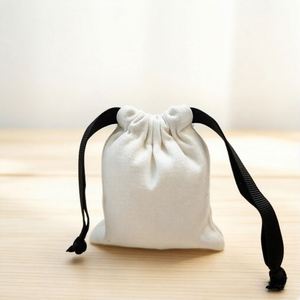 Wholesale <b>Small</b> Cotton Dust <b>Bag</b> with Logo Multi-Purpose Pouch for Jewelry Crafts Charms & Promotional Gifts - Product Image 3