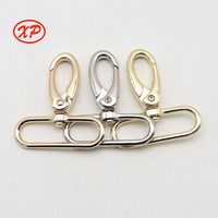 Mousqueton pivotant en alliage de zinc de 38 mm en forme d'olive avec anneau en D, robuste et polyvalent, accessoires de quincaillerie pour sacs à main, pour suspendre les sangles de sac