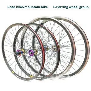 Precio Especial, Juego de Ruedas para Bicicleta de Montaña y Carretera XC, <span class=keywords><strong>26</strong></span>/27.5/29/700C Pulgadas, Freno de Disco, 6 Rodamientos, Buje de Aluminio Ligero MD10 - Product Image 2