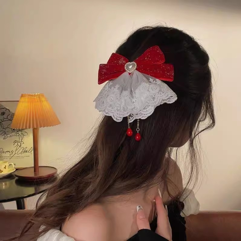 New Fashion Ladies Sweet Pearl Bow