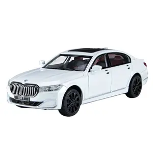 1/24 BM 760 LI مركبة الطرق الوعرة سبيكة W باب سيارة نموذج سيارة فتح سيارة معدنية مع صوت للأطفال تذكار