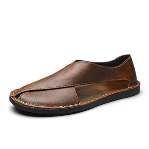 Sandalias de Cuero para <span class=keywords><strong>Hombre</strong></span> con Servicio de Logotipo Personalizado, Estilo Veraniego, Retro y Casual - Product Image 1